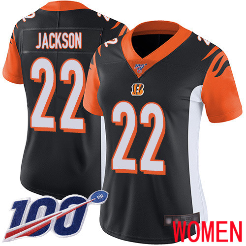 Cincinnati Bengals Limited Black Women William Jackson Home Jersey NFL Footballl #22 100th Season Vapor Untouchable